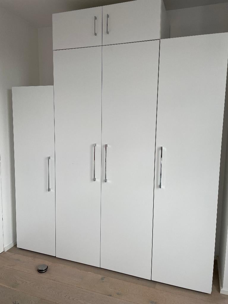 witte kleerkast, Gebruikt, Modern, Overige houtsoorten, Ophalen