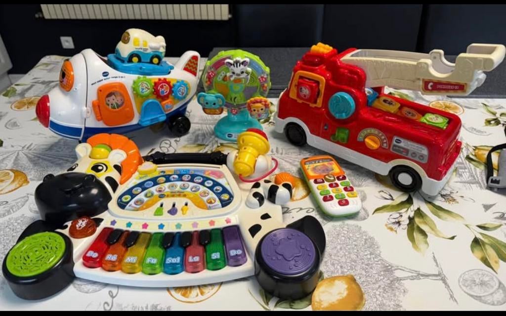 Lot de 5 jeux Vtech animés (lumières, sons et musique) + kdo, Enfants & Bébés, Enlèvement ou Envoi, Comme neuf