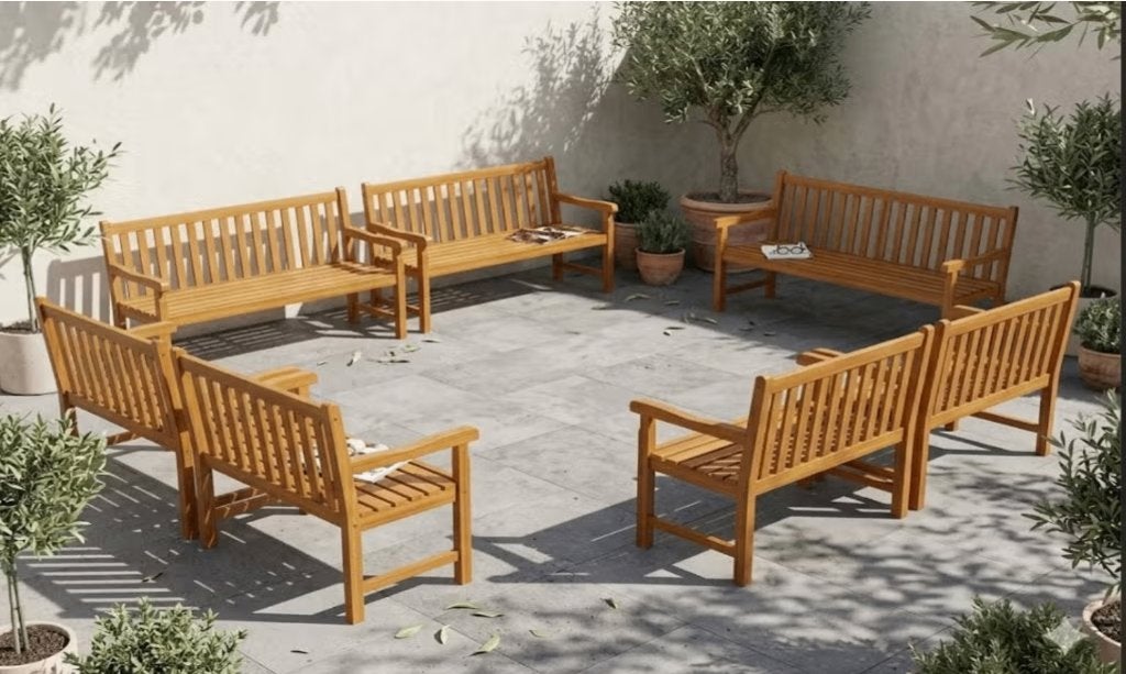 tuinbank b. 119 x D. 59 x H. 89 cm., Ophalen, Hout