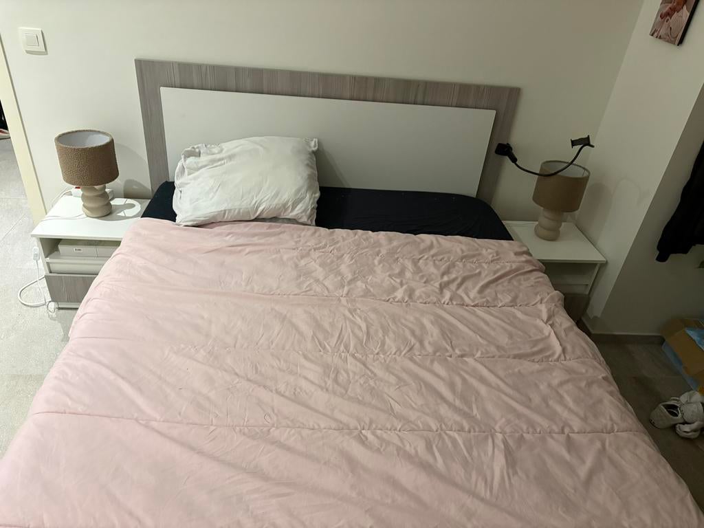 Tweepersoons bed te koop, Ophalen, Gebruikt, Tweepersoons, Overige maten