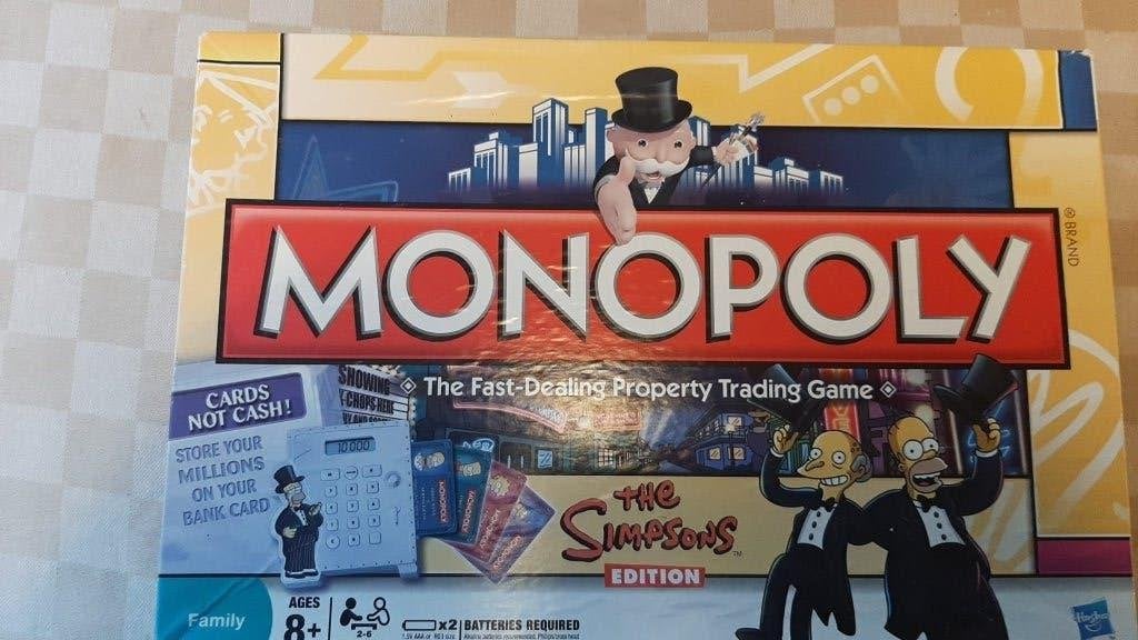 bordspel USA Monopoly The Simpsons Monopolie cartoon, Een of twee spelers, Ophalen of Verzenden, Nieuw, Monopooly