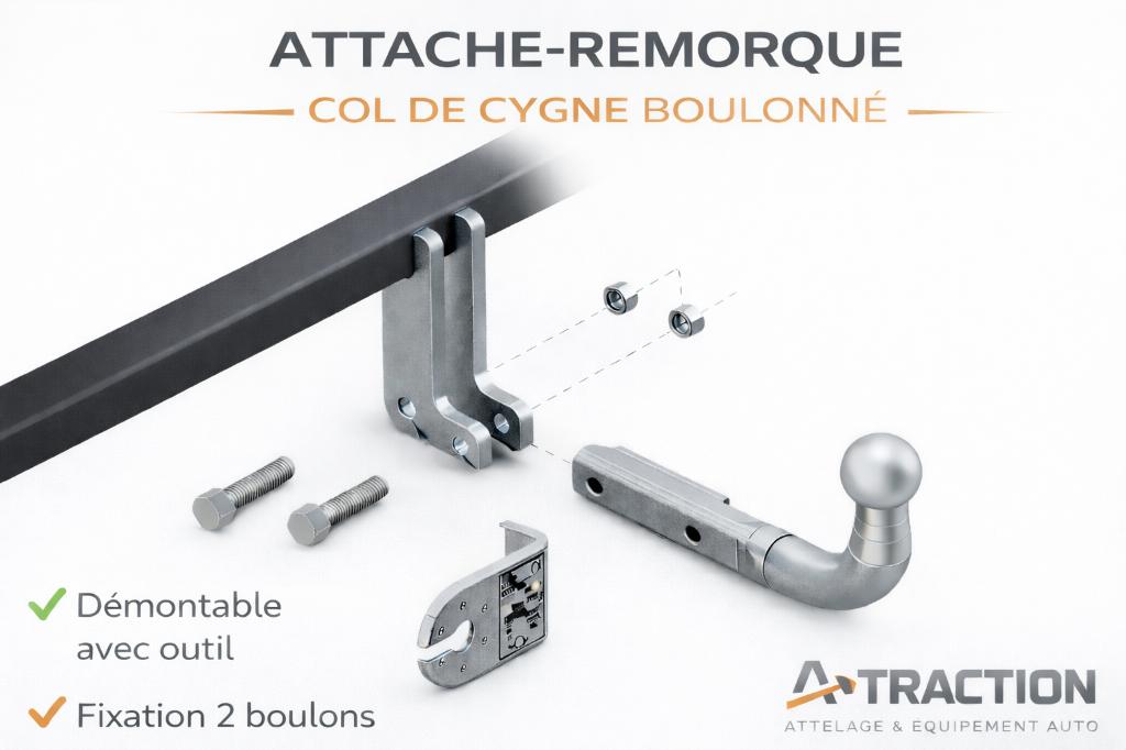 Att­ach­e R­emo­rqu­e NEUF Livraison à domicile Attelage, Ophalen, Nieuw