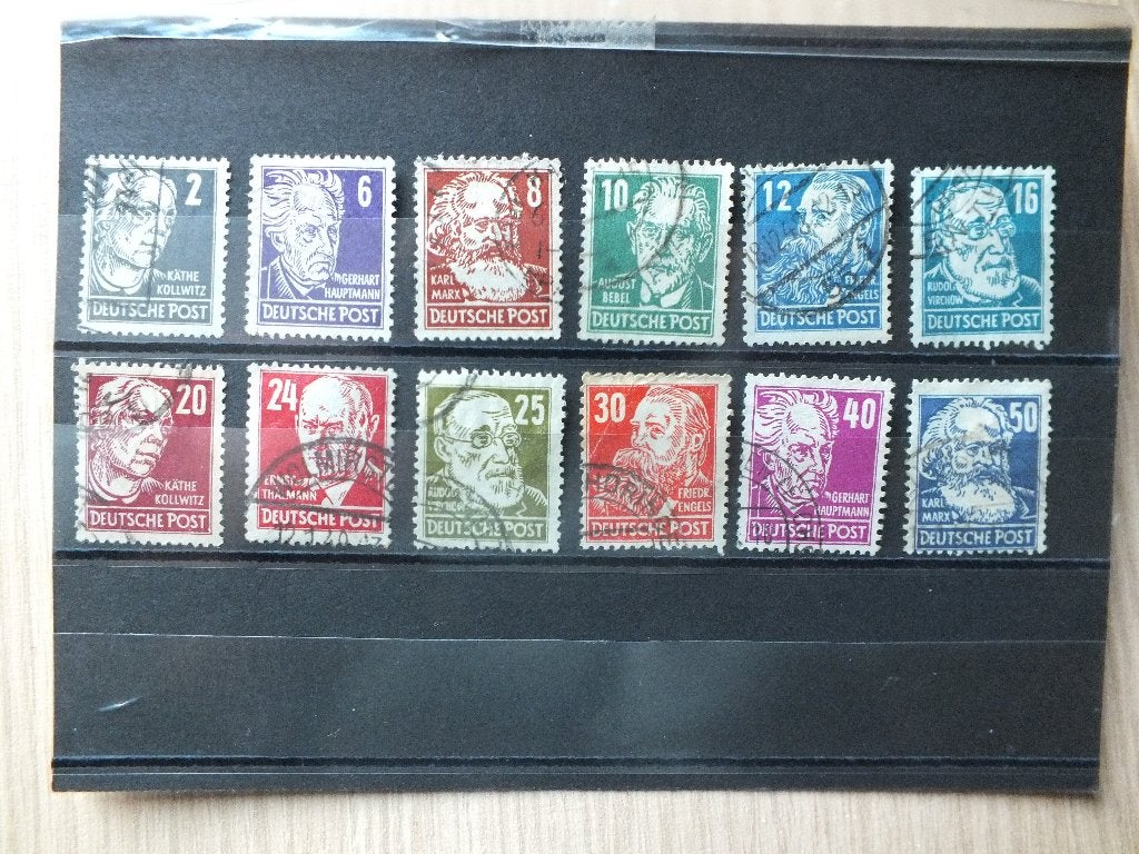 DDR Duitsland gestempelde postzegels 1948, Postzegels en Munten, Ophalen of Verzenden, DDR, Gestempeld