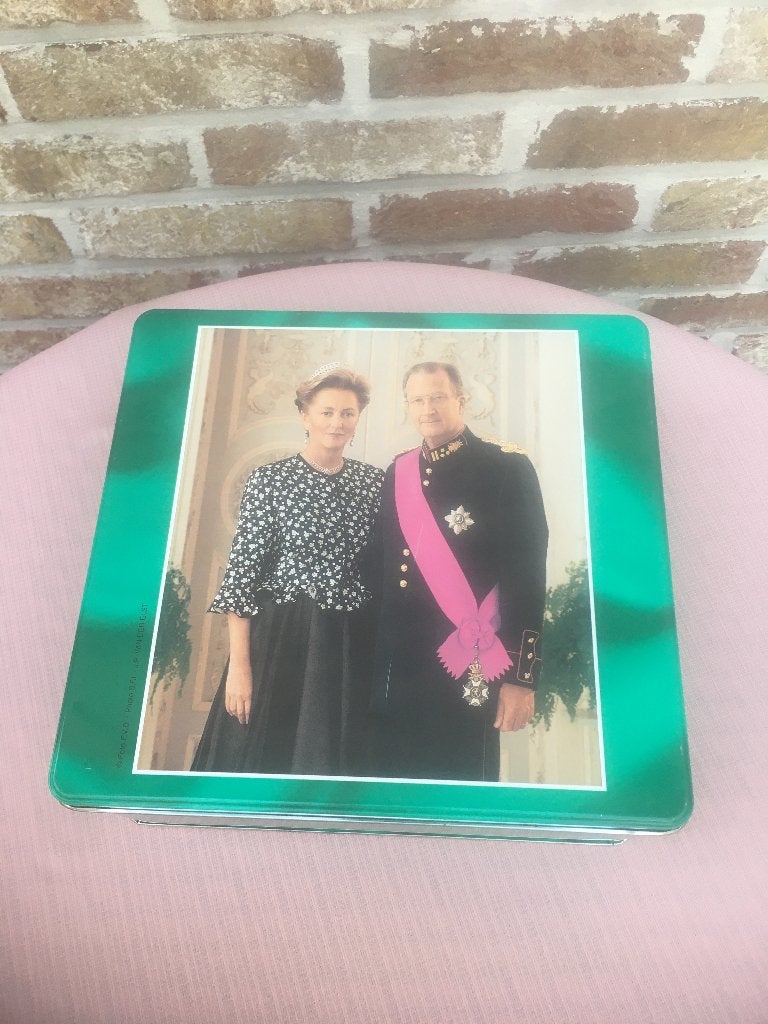 BLIKKEN VERZAMELDOOS KONING ALBERT EN KONINGIN PAOLA, Ophalen of Verzenden, Zo goed als nieuw, Overige typen