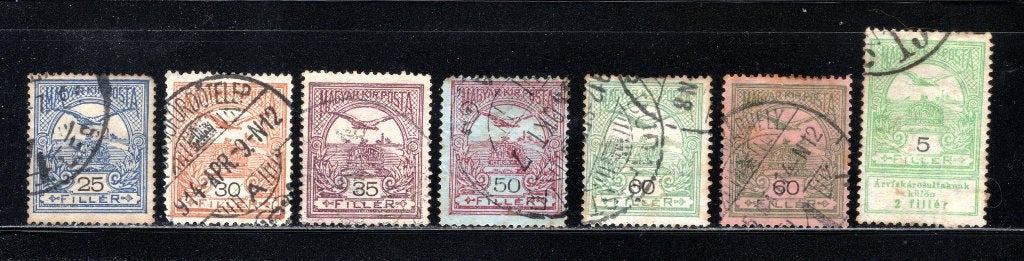 HONGARIJE Lot 1913 gestempeld, Postzegels en Munten, Postzegels | Europa | Hongarije, Verzenden, Gestempeld