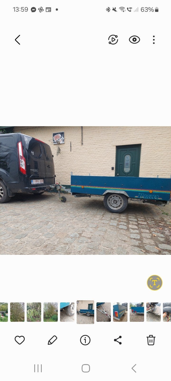 remork 750 kg, Enlèvement ou Envoi, Comme neuf