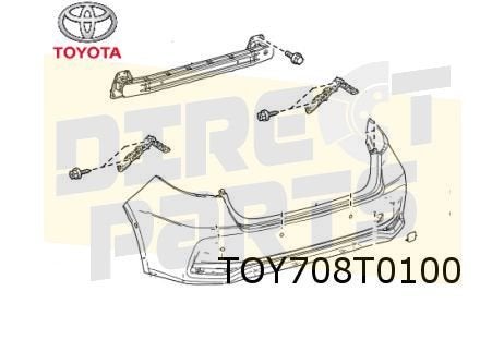 Toyota Corolla E21 (5/19-) (Sedan) achterbumperbalk Originee, Neuf, Arrière, -, Toyota