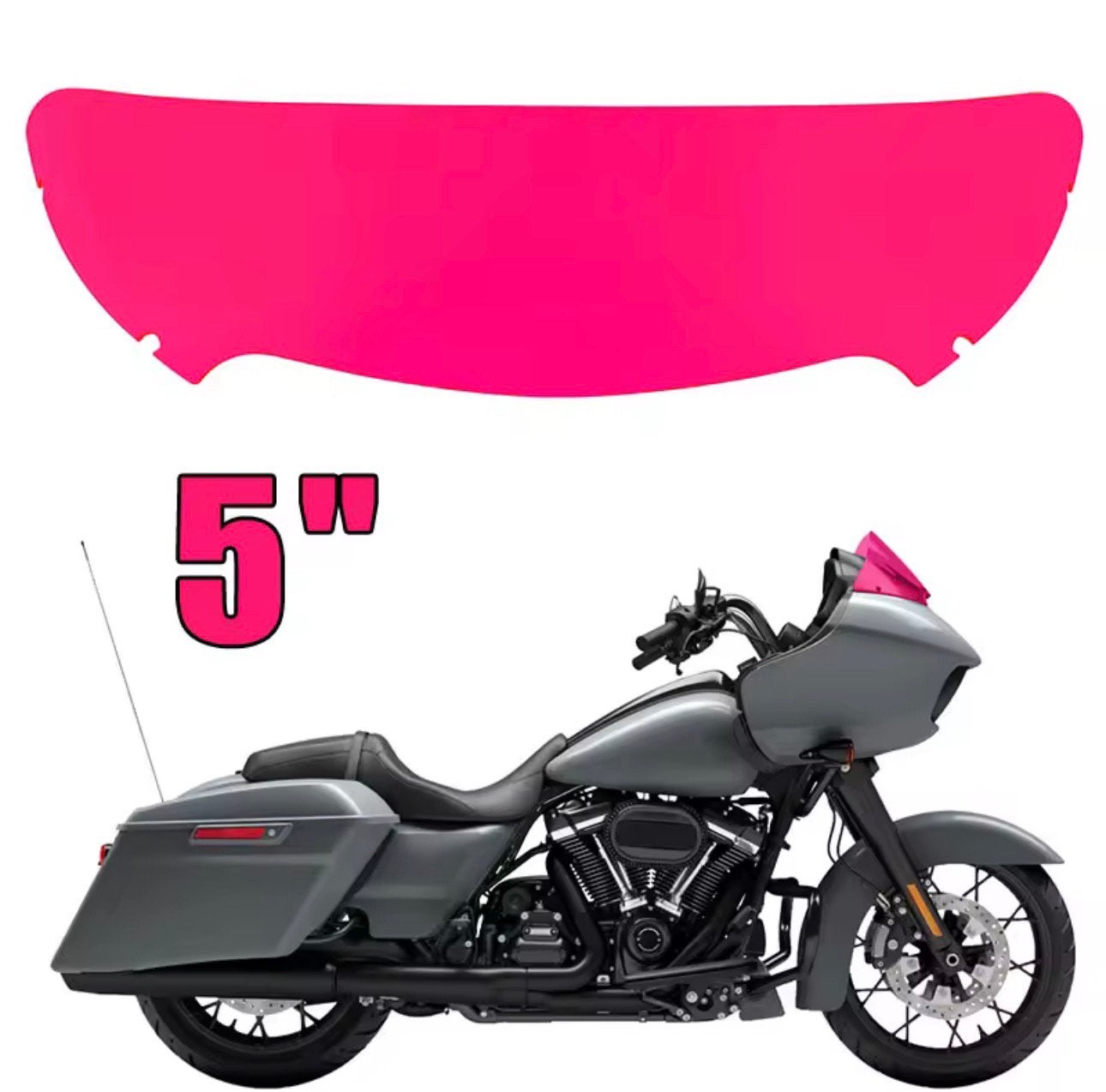 Roze windscherm voor Road Glide (2015/2023), Ophalen of Verzenden, Harley-Davidson of Buell