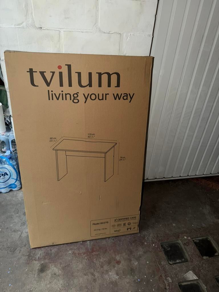 bureau wit, Huis en Inrichting, Ophalen, 110 cm, Zo goed als nieuw, 60 cm
