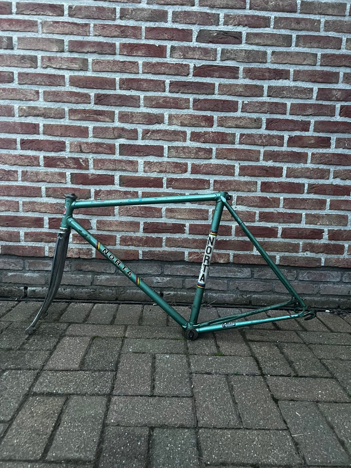 Retro Norta Frameset, Frein sur jante, Enlèvement ou Envoi, 49 à 53 cm, Acier