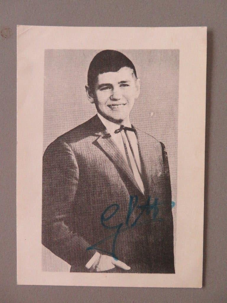 gesigneerde fankaart zanger onbekend ?, Verzamelen, Ophalen of Verzenden, Zo goed als nieuw, Foto of Kaart, Gesigneerd