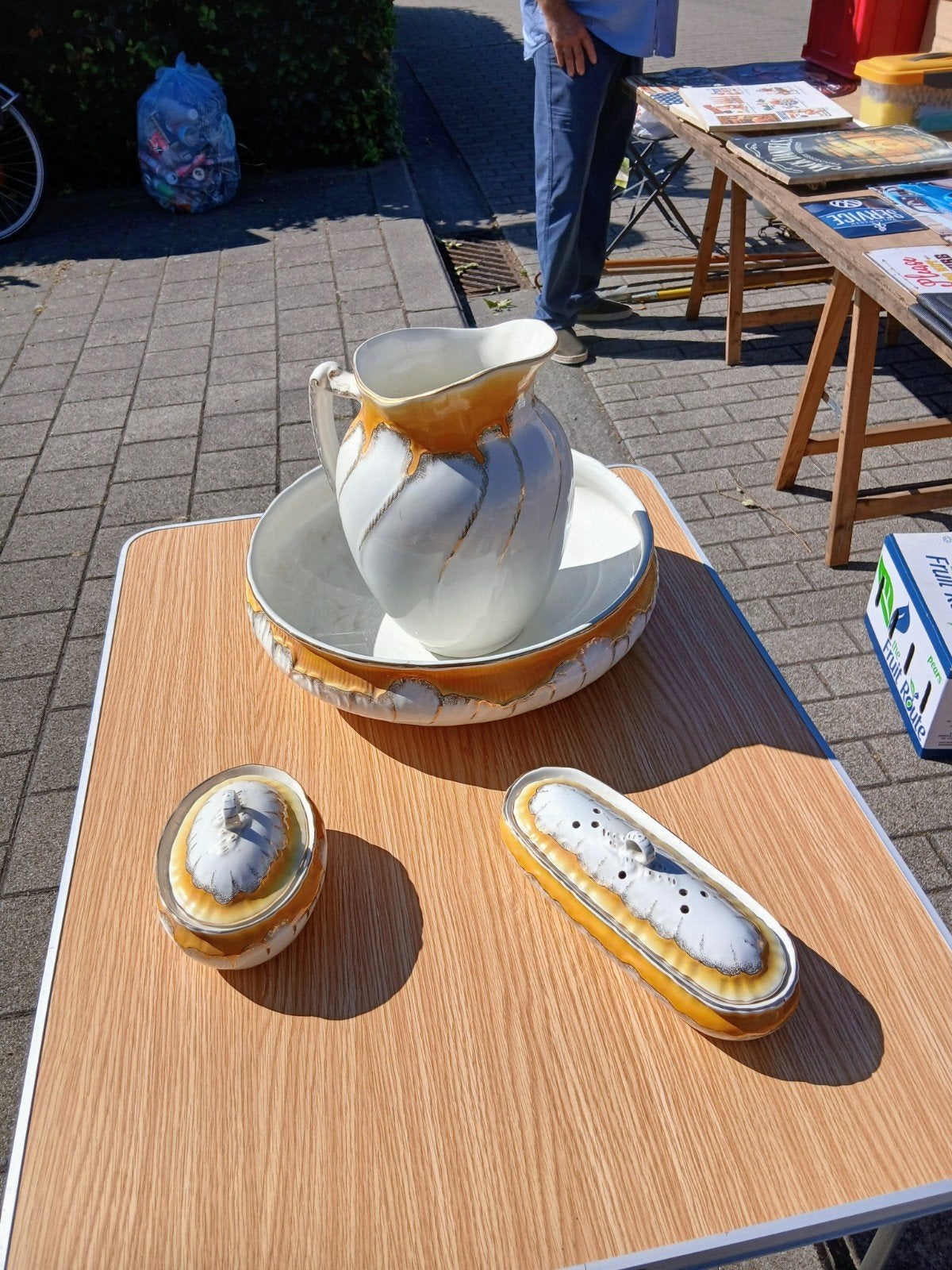 set de salle de bain antique parfait etat, Enlèvement