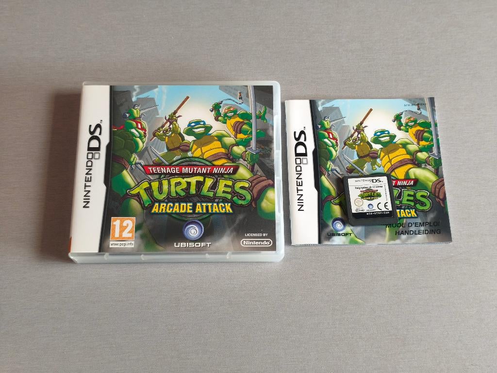 Teenage Mutant Ninja Turtles Arcade Attack – NDS (CIB), 1 speler, Ophalen of Verzenden, Gebruikt, Vechten
