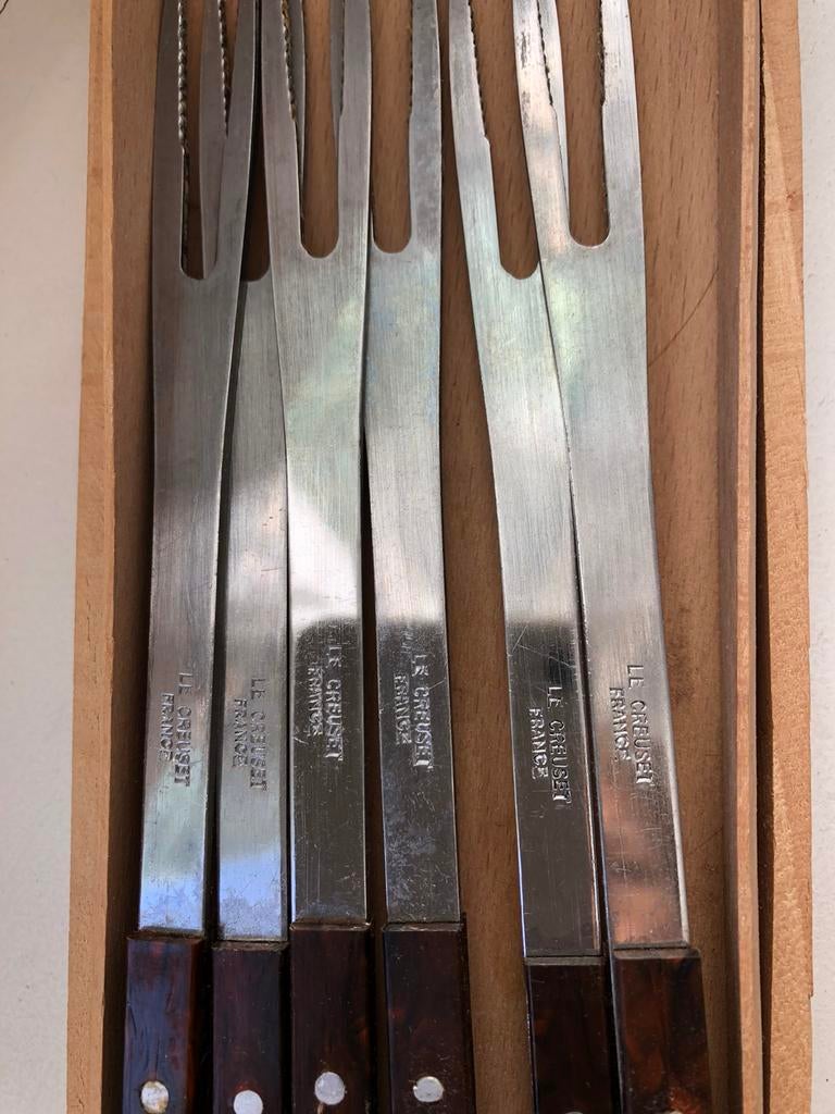 6 fourchettes a fondue marque Le Creuset, Neuf, Résiste au lave-vaisselle, Ensemble de couverts, Enlèvement