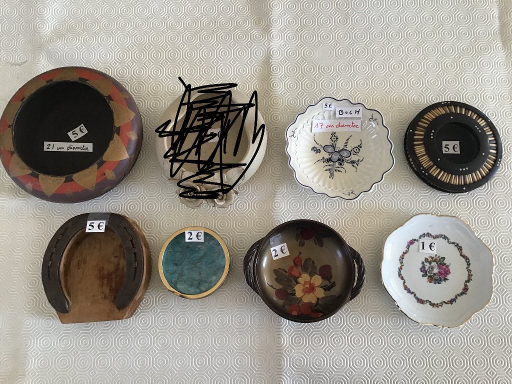 7 kleine speciale schaaltjes, Antiek en Kunst, Curiosa en Brocante, Ophalen of Verzenden