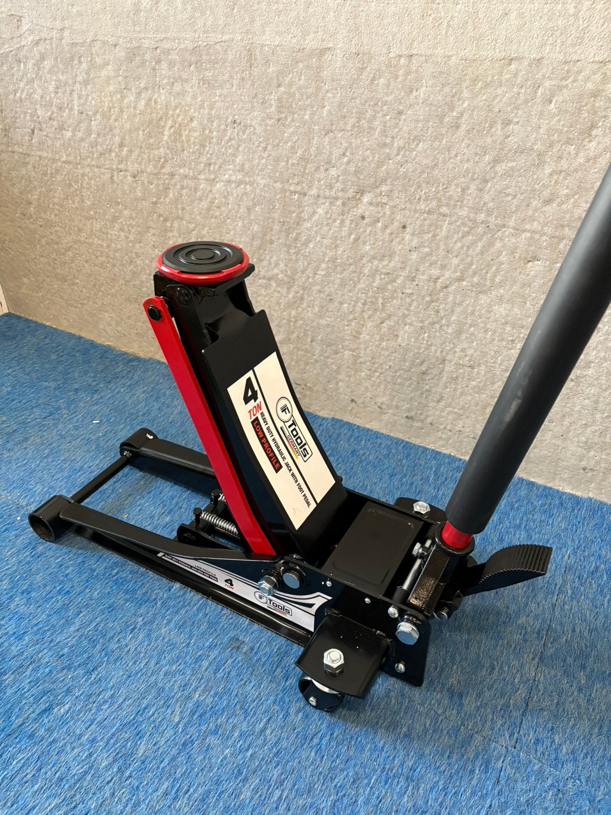 Nieuwe XL 4-ton hydraulische garage krikken met voetpomp, Ophalen, Nieuw, Hydraulisch, Garagekrik