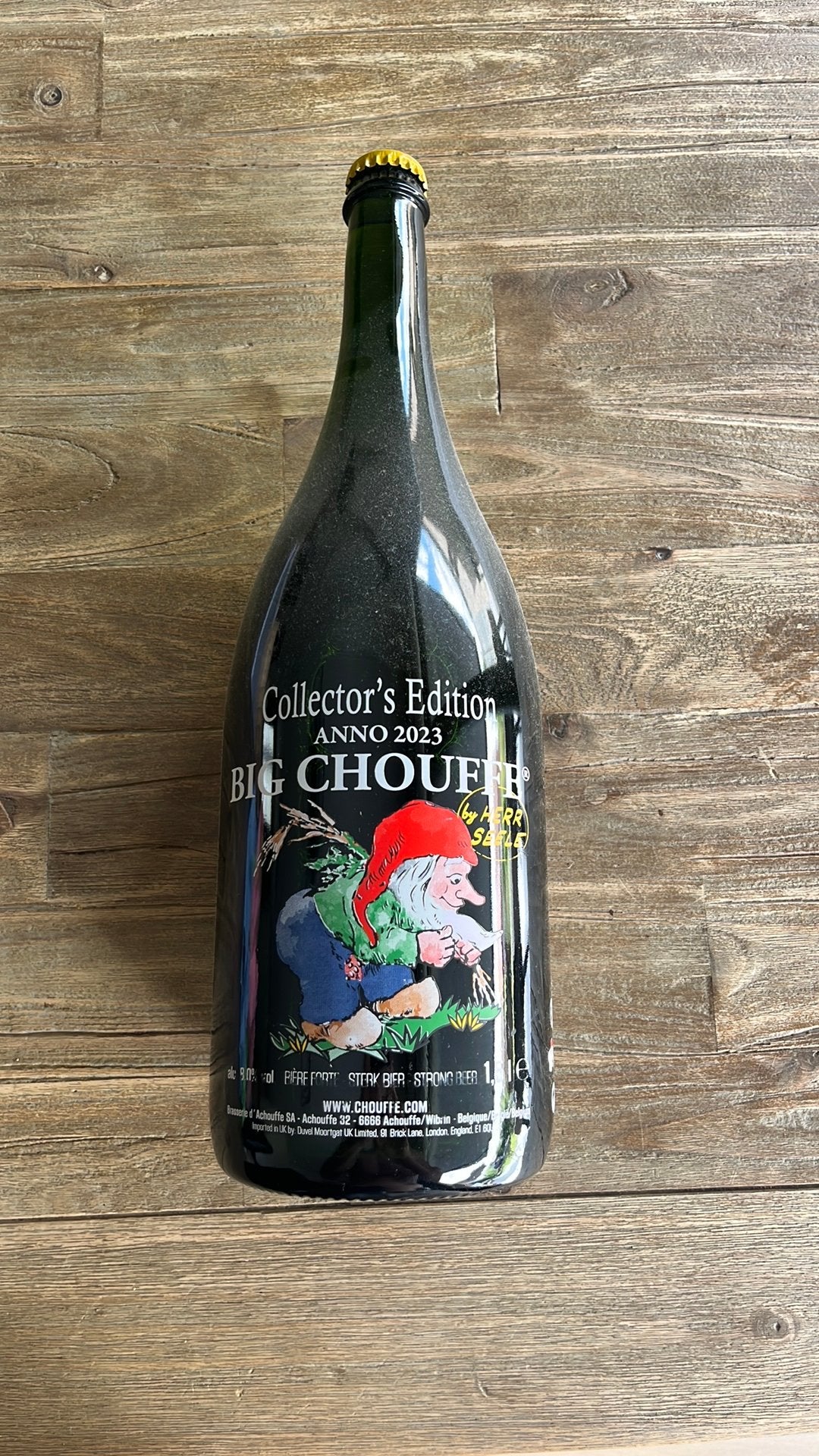 La Chouffe 1.5L Collector’s Edition, Ophalen of Verzenden, Zo goed als nieuw