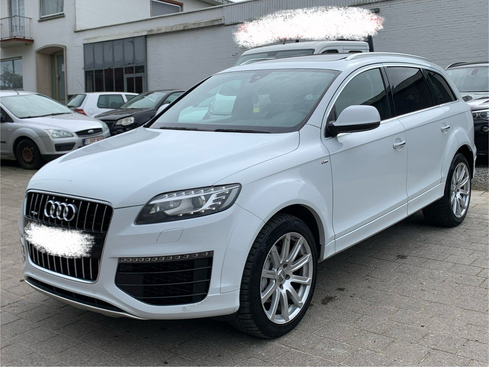 Audi Q7 rs pack full s line 3.0tdi 7 zit, Auto's, Audi, Euro 5, Zwart, 2800 kg, Leder