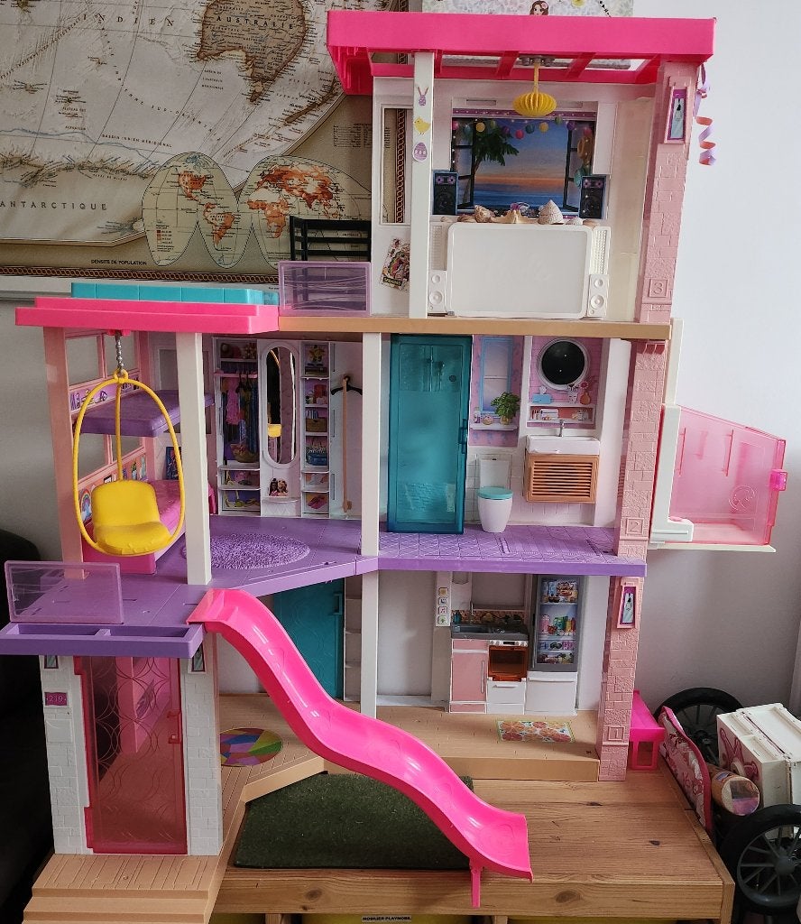Maison Barbie Malibu – House géante Mattel FHY73 – 150€, Enlèvement, Comme neuf, Maison de poupées