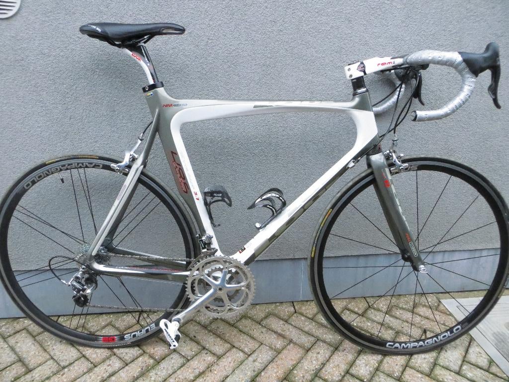 racefiets, Fietsen en Brommers, Fietsen | Racefietsen, Gebruikt, Heren, Meer dan 20 versnellingen, 28 inch, Velgrem, Carbon, 57 tot 61 cm