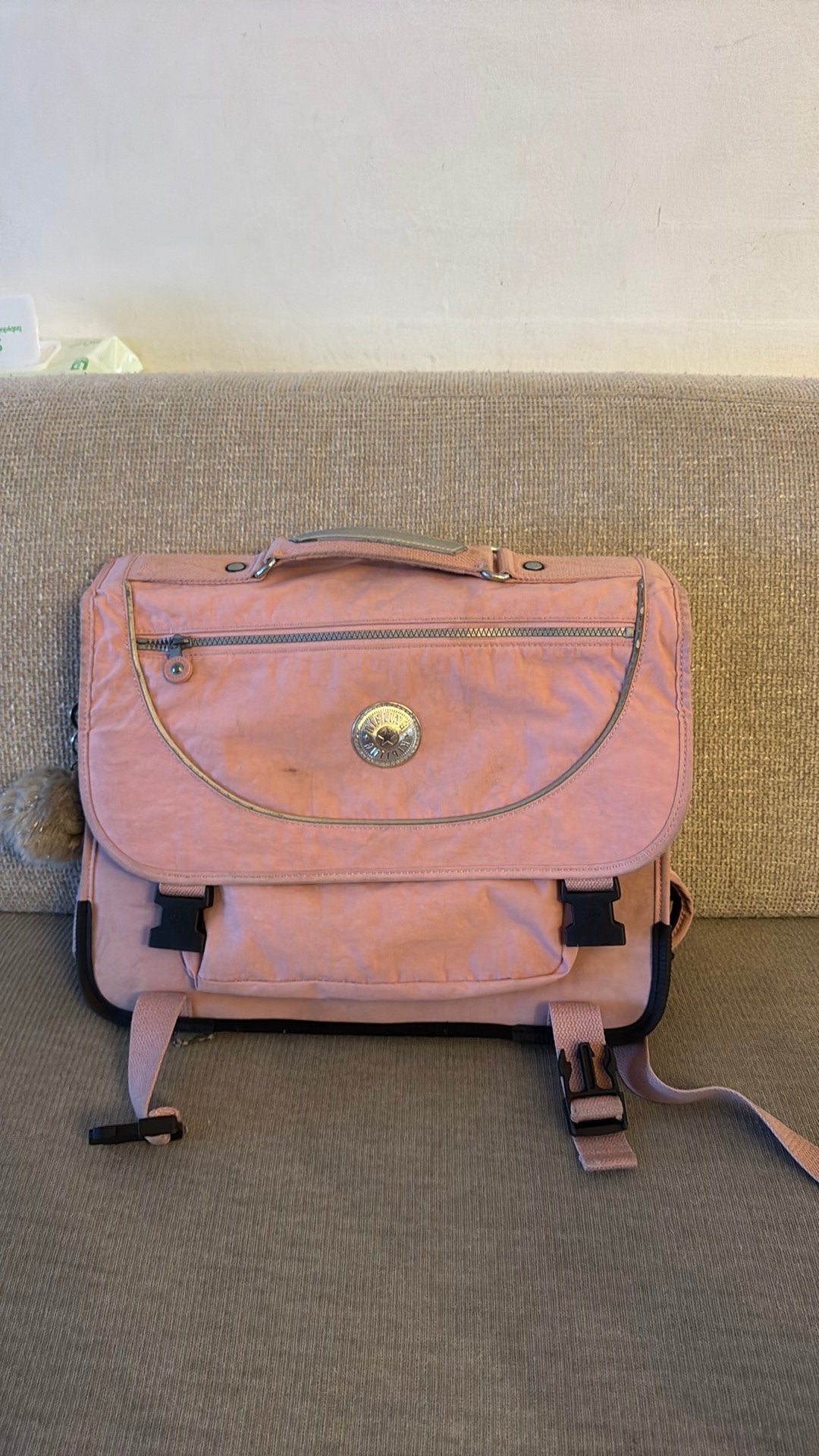 Kipling original rugzak — roze, Handtassen en Accessoires, Tassen | Schooltassen, Ophalen, Zo goed als nieuw, Roze, Rugtas