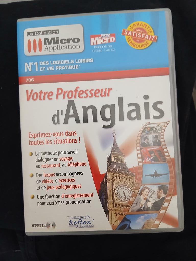Votre professeur d anglais  cd rom micro application, Enlèvement ou Envoi, Utilisé, Windows