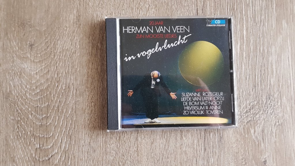 CD Herman Van Veen - In vogelvlucht, Cd's en Dvd's, Cd's | Nederlandstalig, Ophalen of Verzenden, Gebruikt, Cabaret of Kleinkunst