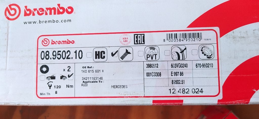Remschijven en remblokken Brembo, Enlèvement, Neuf, Citroën