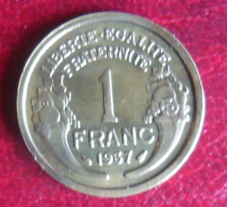 1937 1 franc Morlon FRANCE, Timbres & Monnaies, Monnaies | Europe | Monnaies non-euro, Envoi, France, Monnaie en vrac