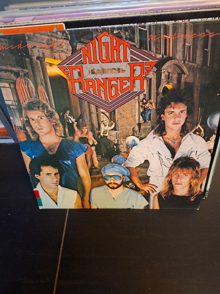 lp - night ranger - midnight madness - bak 6, LP, Ophalen of Verzenden, Zo goed als nieuw, Hardrock