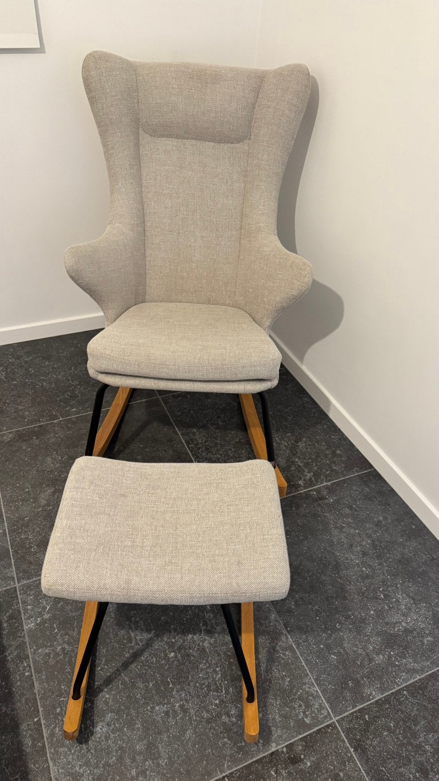 Quax schommelstoel, rocking chair de luxe (adult), Ophalen, Overige kleuren, Zo goed als nieuw, Eén