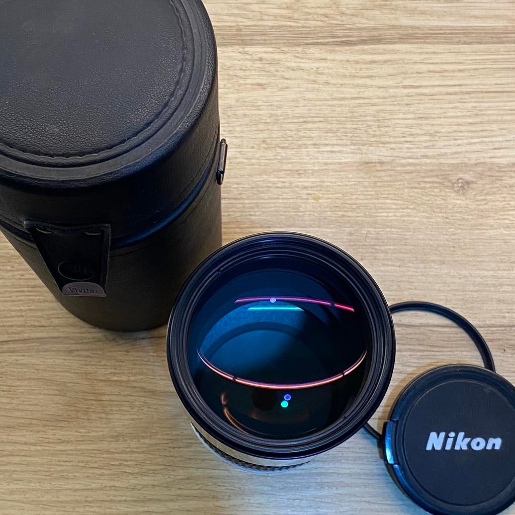 Nikon Nikkor ED 180mm f2.8 Ais *als nieuw, Audio, Tv en Foto, Fotocamera's Analoog, Ophalen of Verzenden, Zo goed als nieuw, Spiegelreflex