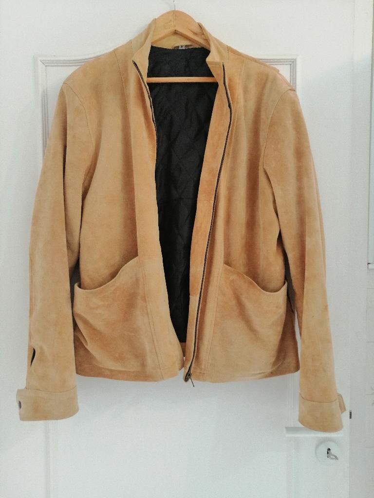 VESTE DAIM, Enlèvement, Comme neuf, Taille 48/50 (M), Beige