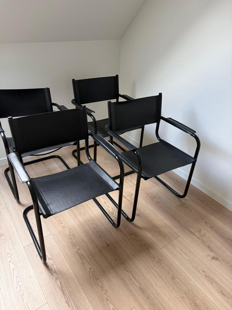 Vintage replica gebaseerd op Mart Stam voor Thonet, Ophalen, Gebruikt, Bauhaus, Zwart
