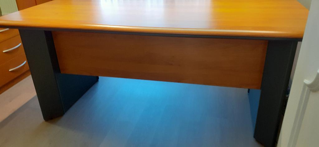 Bureau met  bijhorend ladekastje, Huis en Inrichting, Ophalen, 90 cm, 180 cm, Zo goed als nieuw