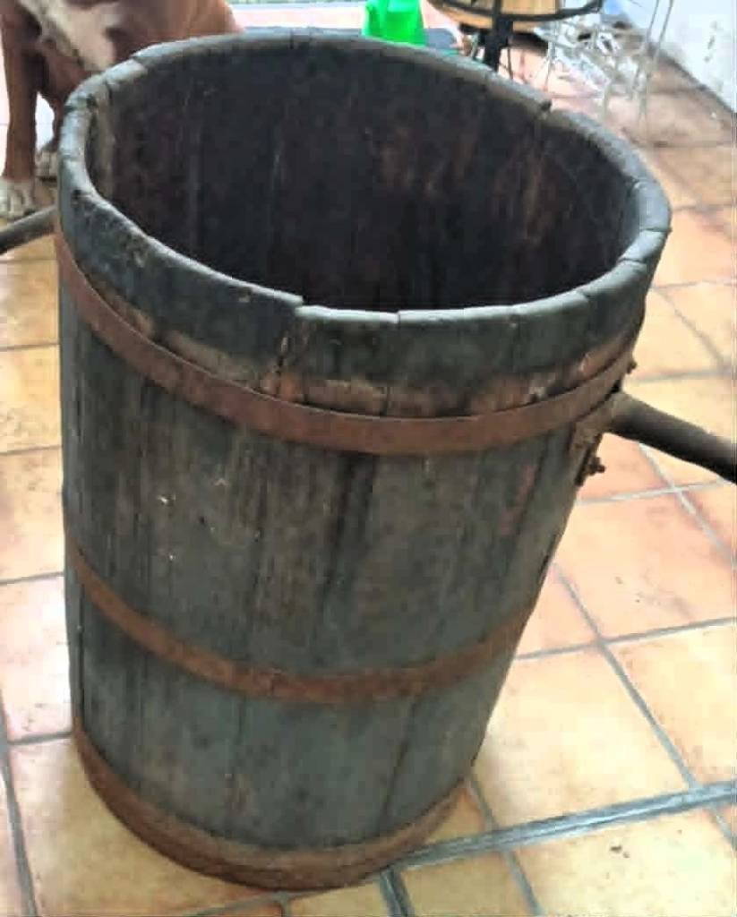 Comporte en bois massif - Tonneau - Vin, Antiquités & Art, Antiquités | Outils & Instruments, Enlèvement