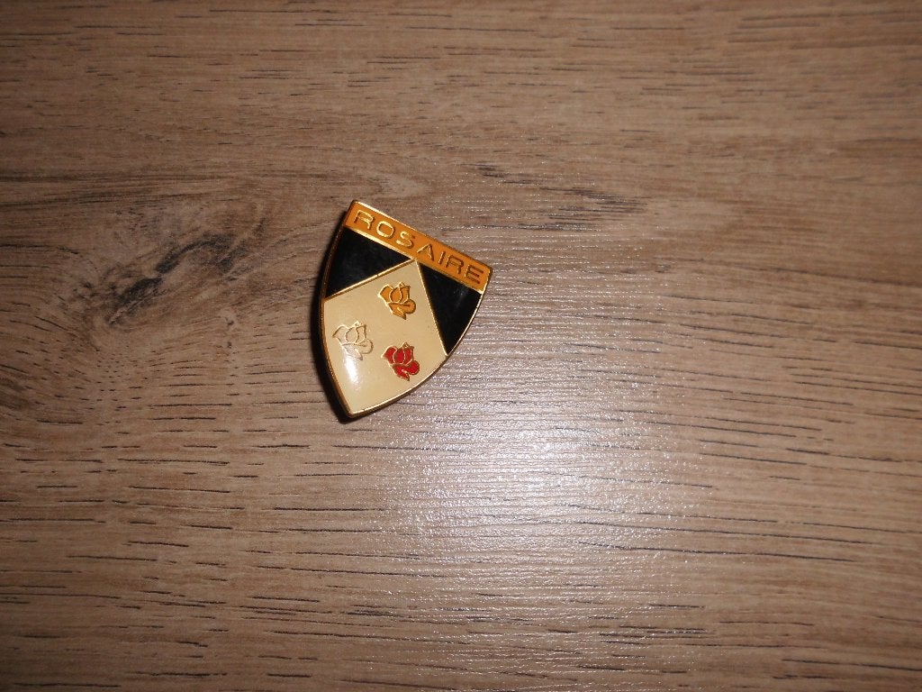 oude insigne - religieuze broche - rozenkrans - pelgrim, Antiek en Kunst, Ophalen of Verzenden