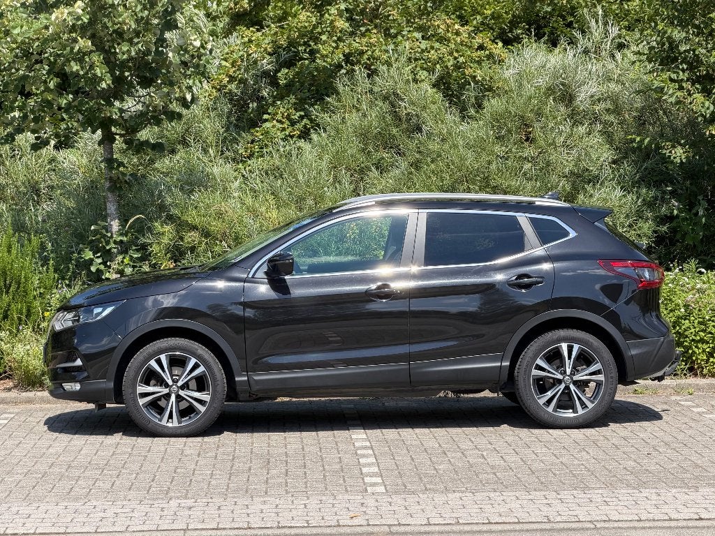 Nissan Qashqai 1.3 DIG-T Pano. Dak,Camera,Navi,Cruise, Auto's, Voorwielaandrijving, Stof, 4 cilinders, Zwart