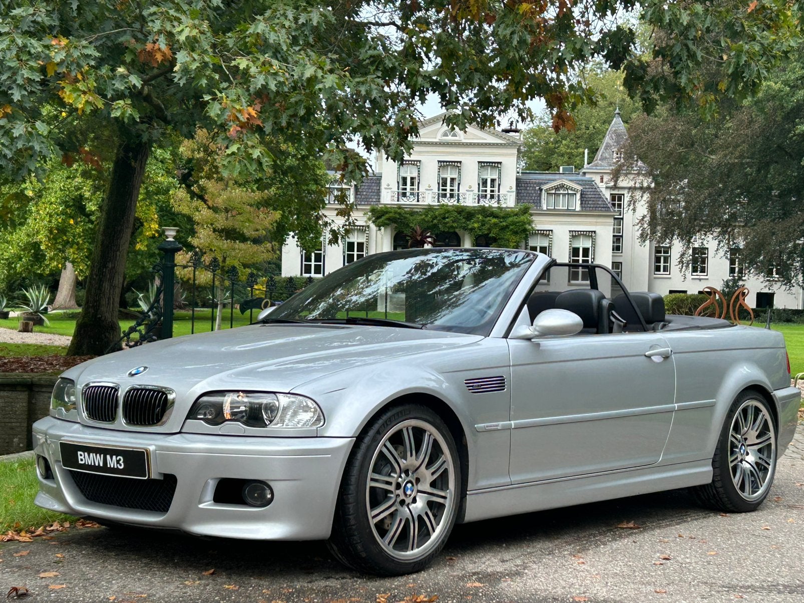 BMW M3 E46 CABRIOLET *ARGENT TITAN*SMG*XÉNON*NAVI*19 POUCES, Autos, Cuir, Achat, Cabriolet, Noir
