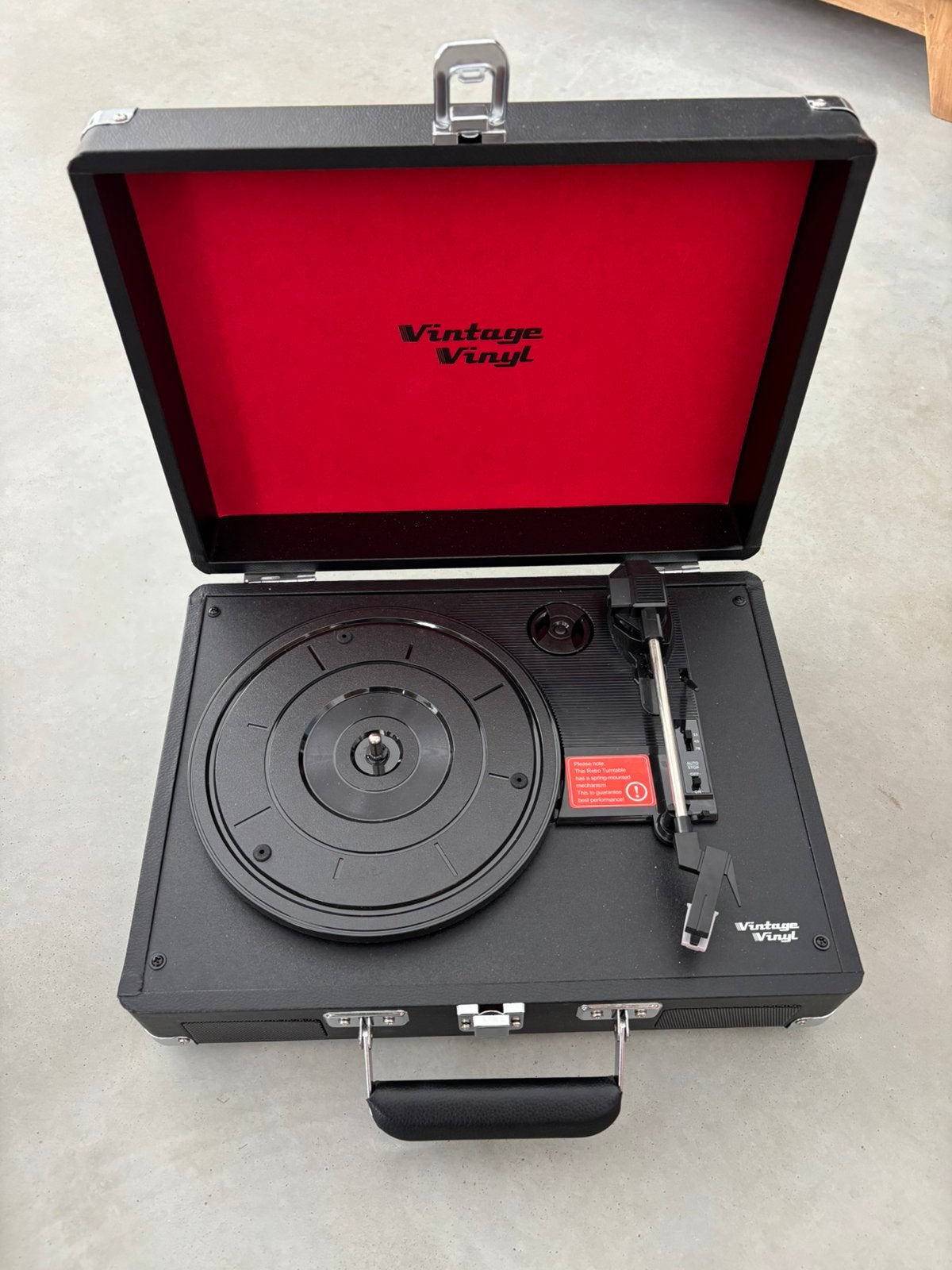 Vintage vinyl platenspeler, TV, Hi-fi & Vidéo, Tourne-disques, Enlèvement, Comme neuf, Tourne-disque