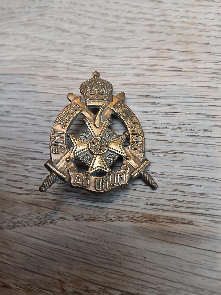 7 Regiment of Gold Line-insigne met ringen, Verzamelen, Militaria | Algemeen, Verzenden, Landmacht, Embleem of Badge