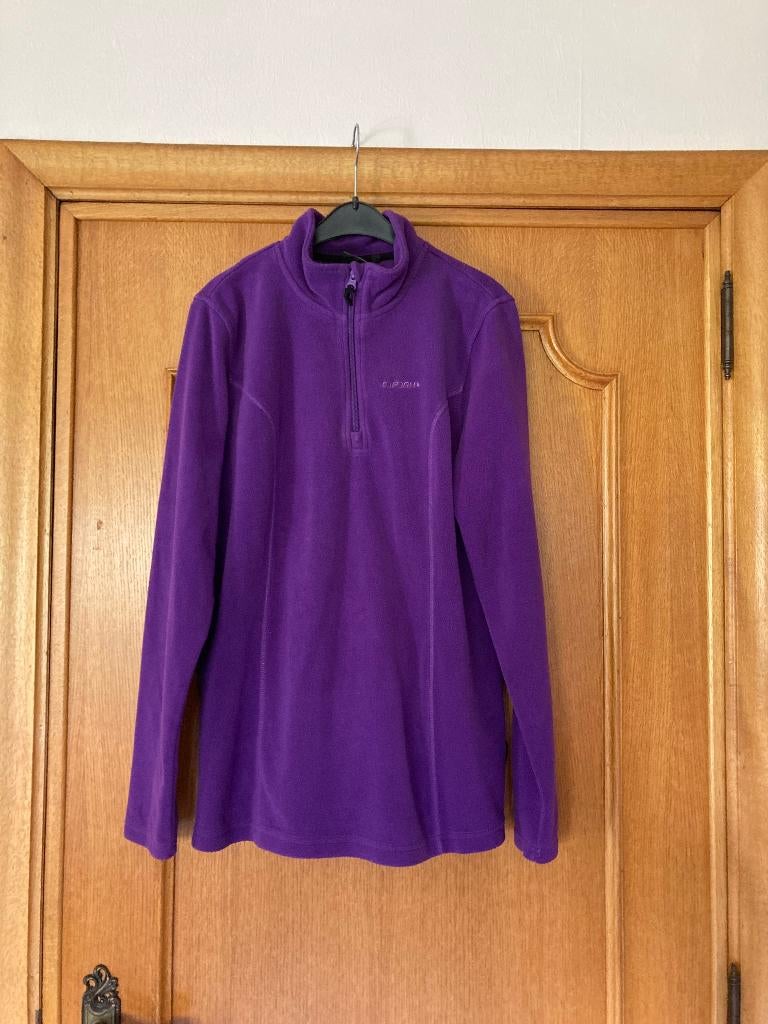 Paarse trui in fleecestof, Icepeak, 40, Taille 38/40 (M), Icepeak, Enlèvement ou Envoi, Comme neuf