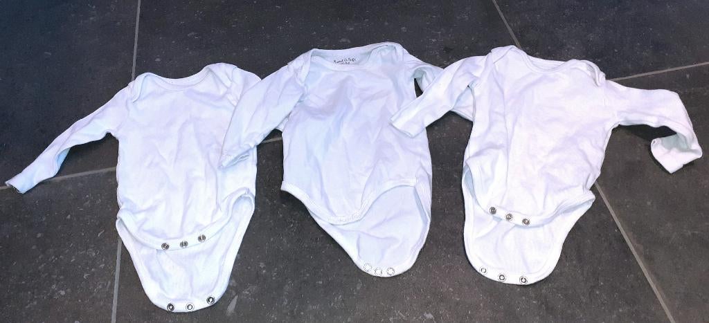 Baby 3 rompers met lange mouwen 62-68, Ophalen of Verzenden, Zo goed als nieuw, Jongetje of Meisje, Nacht- of Onderkleding