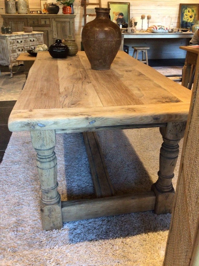oude massief eiken boerentafel, Enlèvement