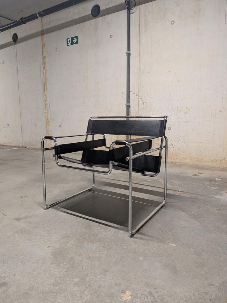 Vintage B3 Wassily stoel (Knoll) - Marcel Breuer, Huis en Inrichting, Ophalen