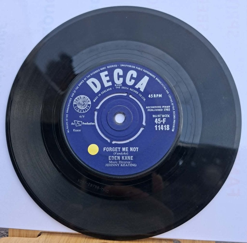 Popcorn Groove/Eden Kane — Vergeet me niet, Cd's en Dvd's, Gebruikt, Originele persing, 7 inch, Ophalen of Verzenden