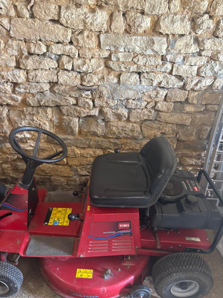 Tracteur, tondeuse, toro 12,5 ch, Enlèvement, Utilisé, Fonction de mulching, Moins de 90 cm