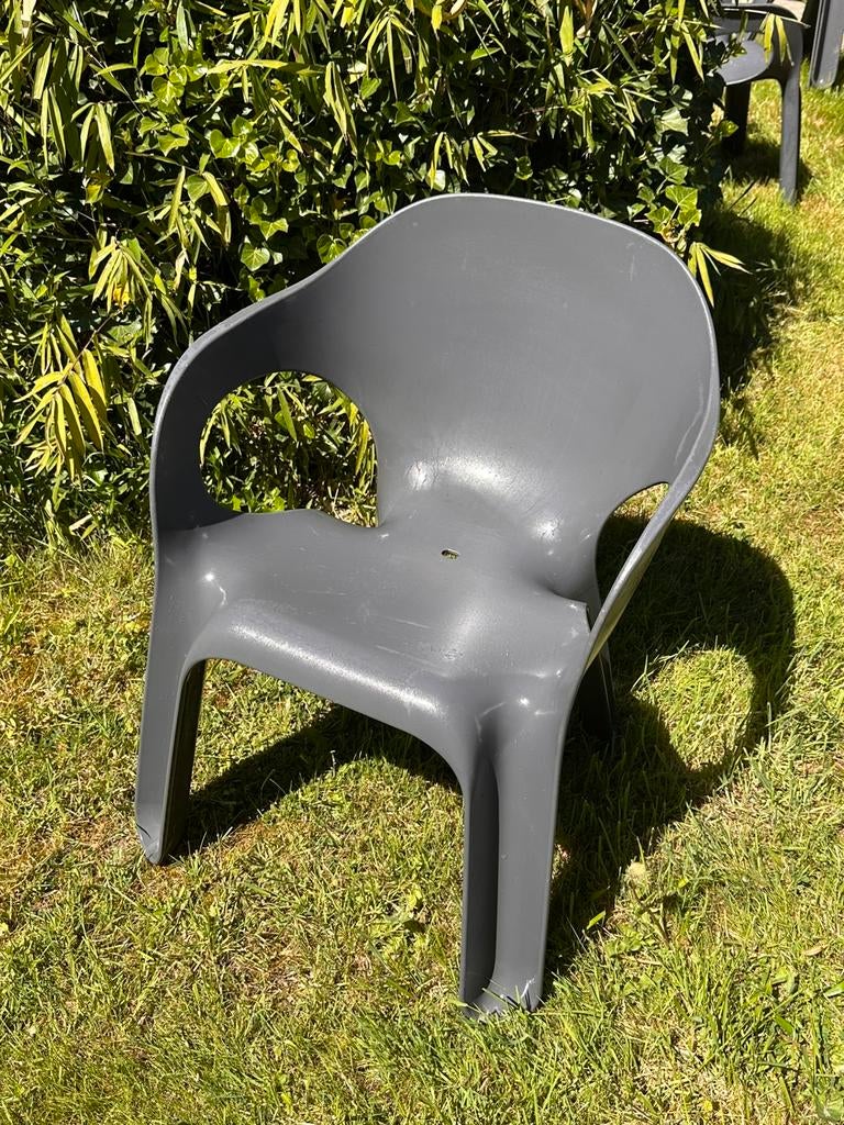 Tuinstoelen (10stuks) MAGIS EASY CHAIR antraciet, Enlèvement, Utilisé, Synthétique, Empilable