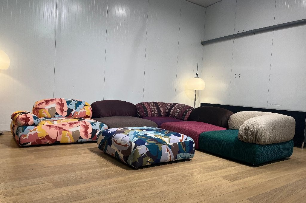 NIEUWSTAAT Roche Bobois Annagramme Hoekbank + GARANTIE, Design Bank Bankstel Zetel Hoekbank Roche Bobois, Hoekbank, 300 cm of meer