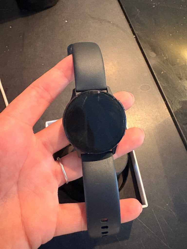 Smartwatch, Handtassen en Accessoires, Smartwatches, Ophalen, Gebruikt, Zwart, Waterdicht